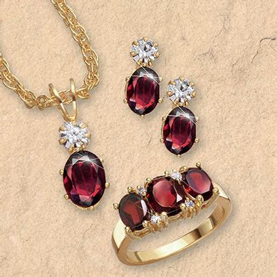 Garnet Jewelry Set | The Added Touch