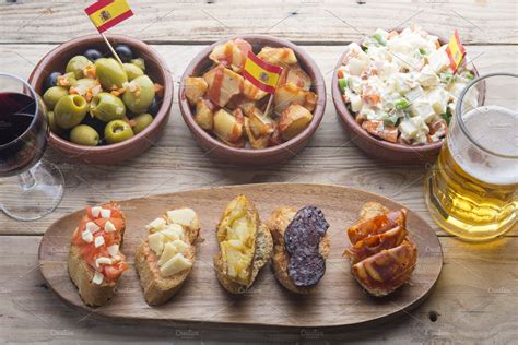 Tapas Typical food spain | Food Images ~ Creative Market