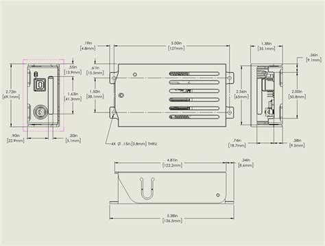 Arduino UNO & Motor Shield Enclosure W/ Pivoting Cover and Hardware ...