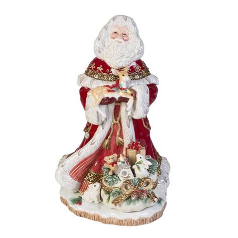 Yuletide Holiday Santa Figurine, 19 IN – Fitz and Floyd