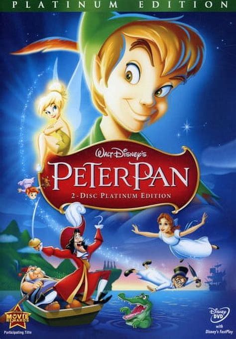 Disney's Peter Pan Movie (DVD) Starring Heather Angel, Kathryn Beaumont, Bobby Driscoll ...