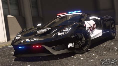 2017 Ford GT | Hot Pursuit Police [Add-On / Replace | Template] - GTA5-Mods.com