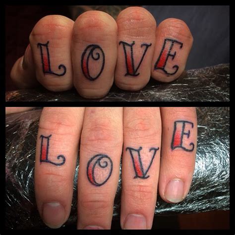 Love Fingers Tattoo