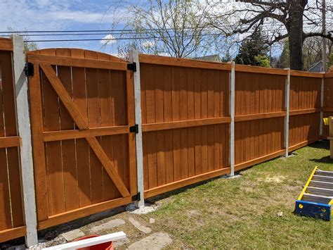 So I stained my cedar fence yesterday with a semitransparent, natural tone cedar stain and as ...