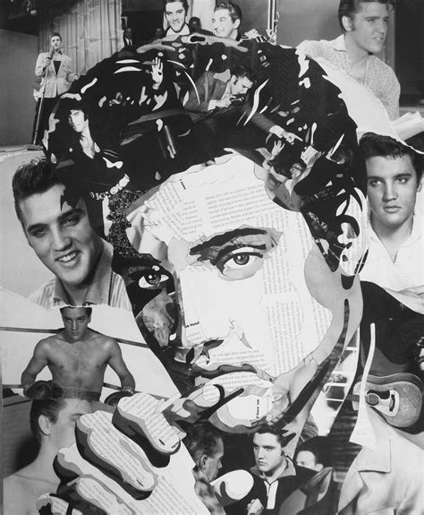 Analog, handmade collage of Elvis Presley by Ross Collins | Handmade ...