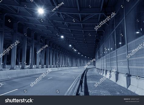 Empty Tunnel Dark Transportation Background Stock Photo 1695071647 | Shutterstock