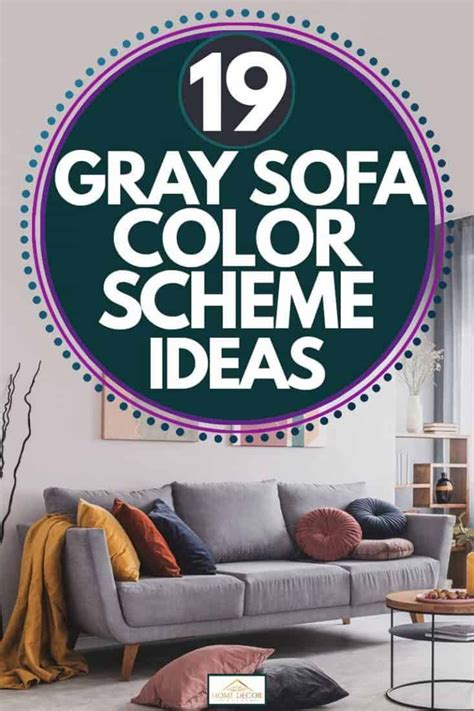 19 Gray Sofa Color Scheme Ideas | Gray sofa, Grey sofa living room, Grey leather sofa living room