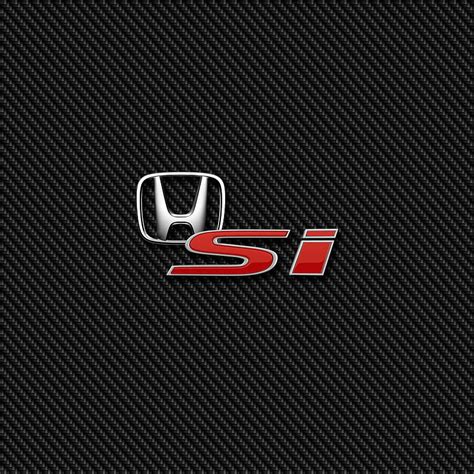 Honda Si Carbon, badge, civic, emblem, logo, HD phone wallpaper | Peakpx