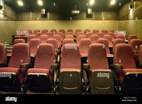 Empty seats in the movie theater Stock Photo - Alamy