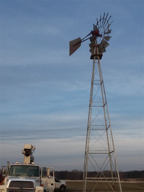 14′ E702 Aermotor Windmill installed – Maple Park, IL | Paul's Windmill ...