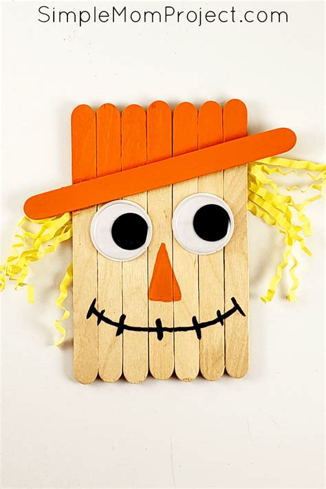 Easy popsicle stick scarecrow craft tutorial – Artofit