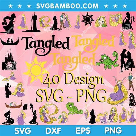 Disney Tangled SVG Bundle, Rapunzel SVG Bundle