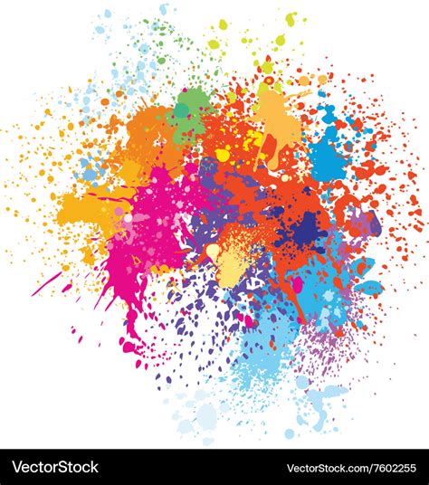 Colorful splash background Royalty Free Vector Image