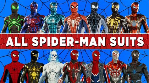 Marvel Spider Man All Suits