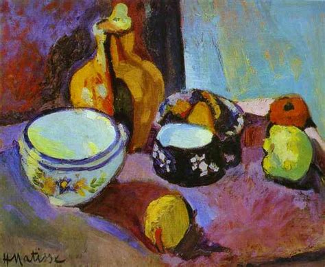 Henri Matisse Art Gallery: Henri Matisse art: Dishes and Fruit.