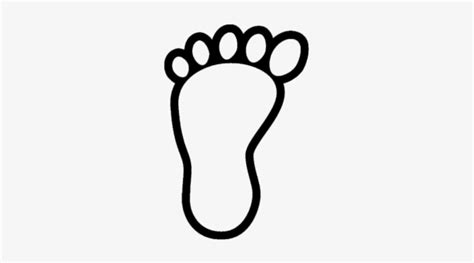 Footprint Bare Foot - Footprint Clipart Black And White Transparent PNG - 400x400 - Free ...