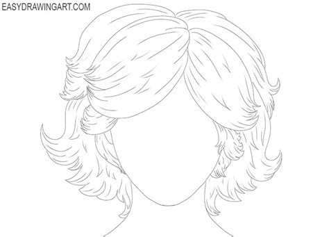 How to Draw Fluffy Hair - Easy Drawing Art