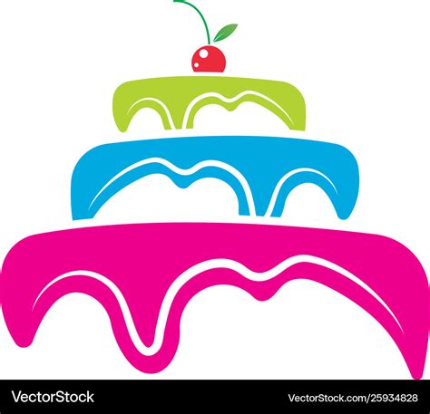 Cake logo Royalty Free Vector Image - VectorStock