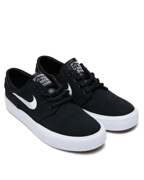 Nike Kids Teens Stefan Janoski Shoe - Black White | SurfStitch