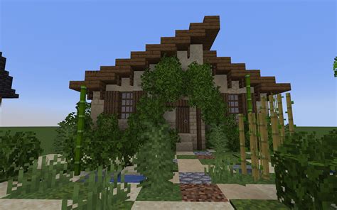 Oasis-themed house! : r/Minecraftbuilds