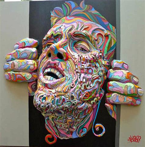 Relief Paintings Turn Flat Art Into Realistic Color Explosions | Bit Rebels