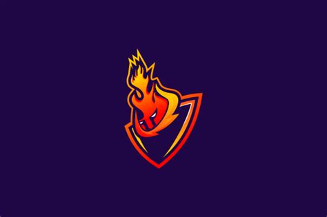 Fire Gaming Logo Template Vector Graphic by 2qnah · Creative Fabrica