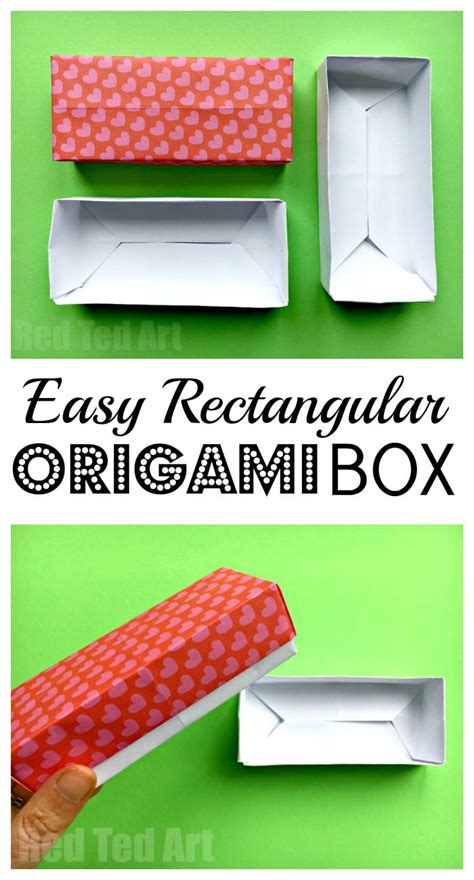 Easy Rectangular Origami Box - Red Ted Art's Blog