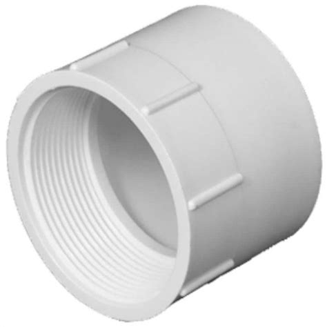 Shop Charlotte Pipe 6-in dia PVC Schedule 40 Adapter Fitting at Lowes.com