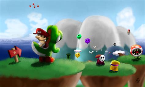 Yoshi's Island by WeaponX-Art on DeviantArt