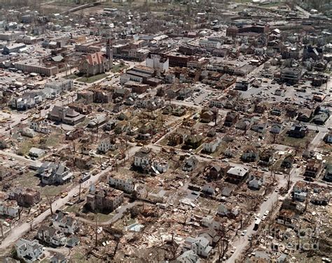 Damage In Xenia From 1974 Super Tornado Outbreak Photograph by Science Photo Library - Pixels