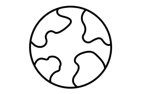 Earth Outline Icon Graphic by Maan Icons · Creative Fabrica