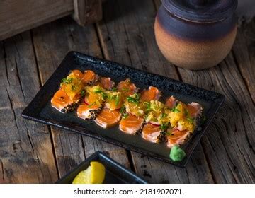 Hamachi Tataki Served Dish Isolated On Stock Photo 2181907071 | Shutterstock