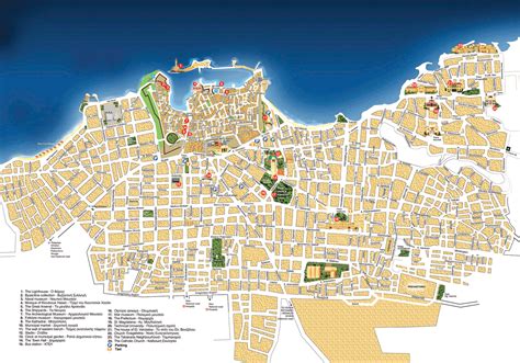 City map of Chania - Crete TOURnet - Greece