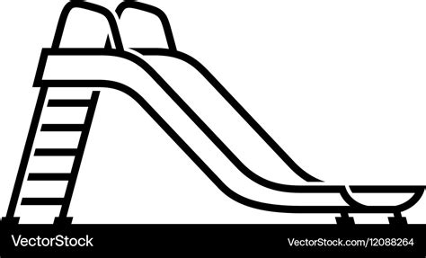 Slide playground for children icon Royalty Free Vector Image