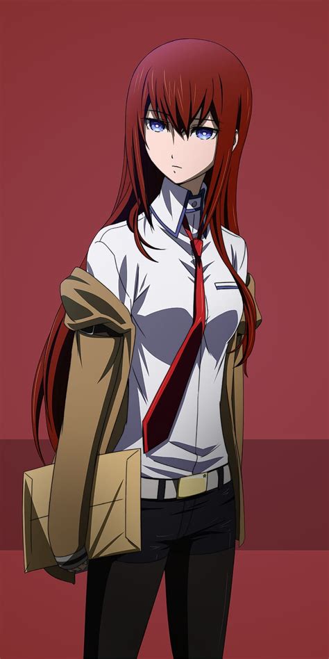 HD wallpaper: portrait display, anime, Steins;Gate, Makise Kurisu ...