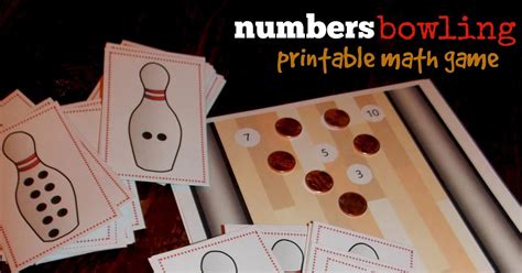 Relentlessly Fun, Deceptively Educational: Printable Numbers Bowling