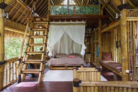 Bali Dacha - Jungle Bamboo House - Home Interior Ideas