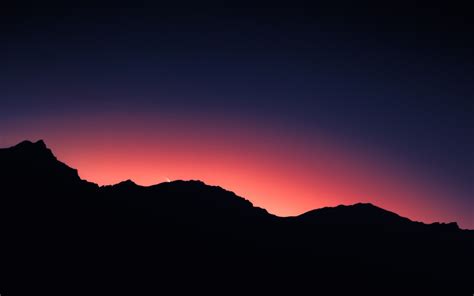 silhouette of mountain during sunset photo – Free Nature Image on ...