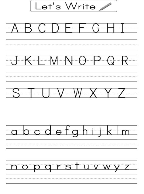 Printable English Letters