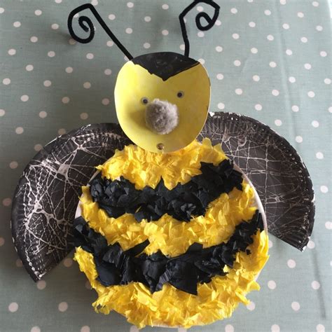 Paper Plate Bumble Bee, A Simple Kids Craft - Blissful Domestication