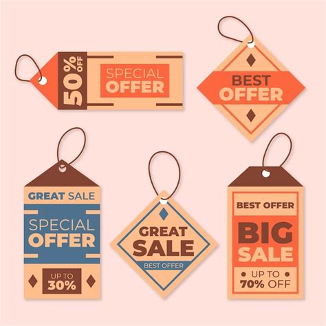 Free Vector | Vintage sale tags set