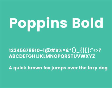 Poppins Font Family - Free Fonts