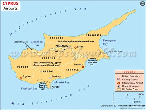 Airports in Cyprus | Cyprus Airports Map