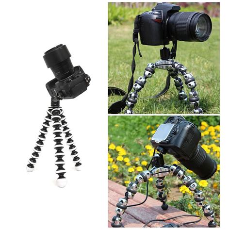 New 1/4"Screw Mount Stand DSLR Mini Tripod Mini Ball Head Tripod Head of 360 Swivel DSLR DV ...