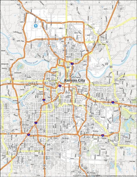 Kansas City Map, Missouri - GIS Geography