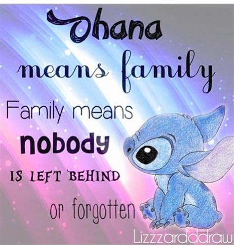 Stitch Saying Ohana Means Family - Hertha Willabella