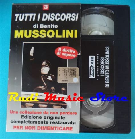 VHS CARDBOARD MOVIE ALL BENITO MUSSOLINI SPEECHES #3 Story (F92) No DVD £2.52 - PicClick UK