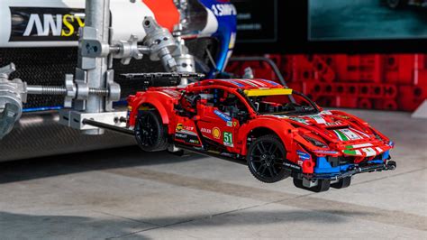 LEGO Technic Ferrari 488 GTE AF Corse “Hit 200 mph” On A Real Race Track