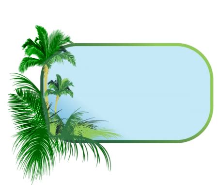 coconut leaves border clipart - Clip Art Library