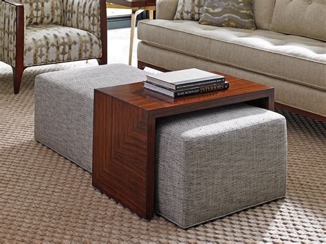 Lexington TAKE FIVE 1784-25T Broadway Cocktail Ottoman with Sliding Wood Tray | Baer's Furniture ...